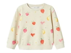 Name It sweatshirt peyote melange med jordbær
